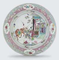 YONGZHENG (1723-35) A PAIR OF LARGE FAMILLE ROSE BASINS